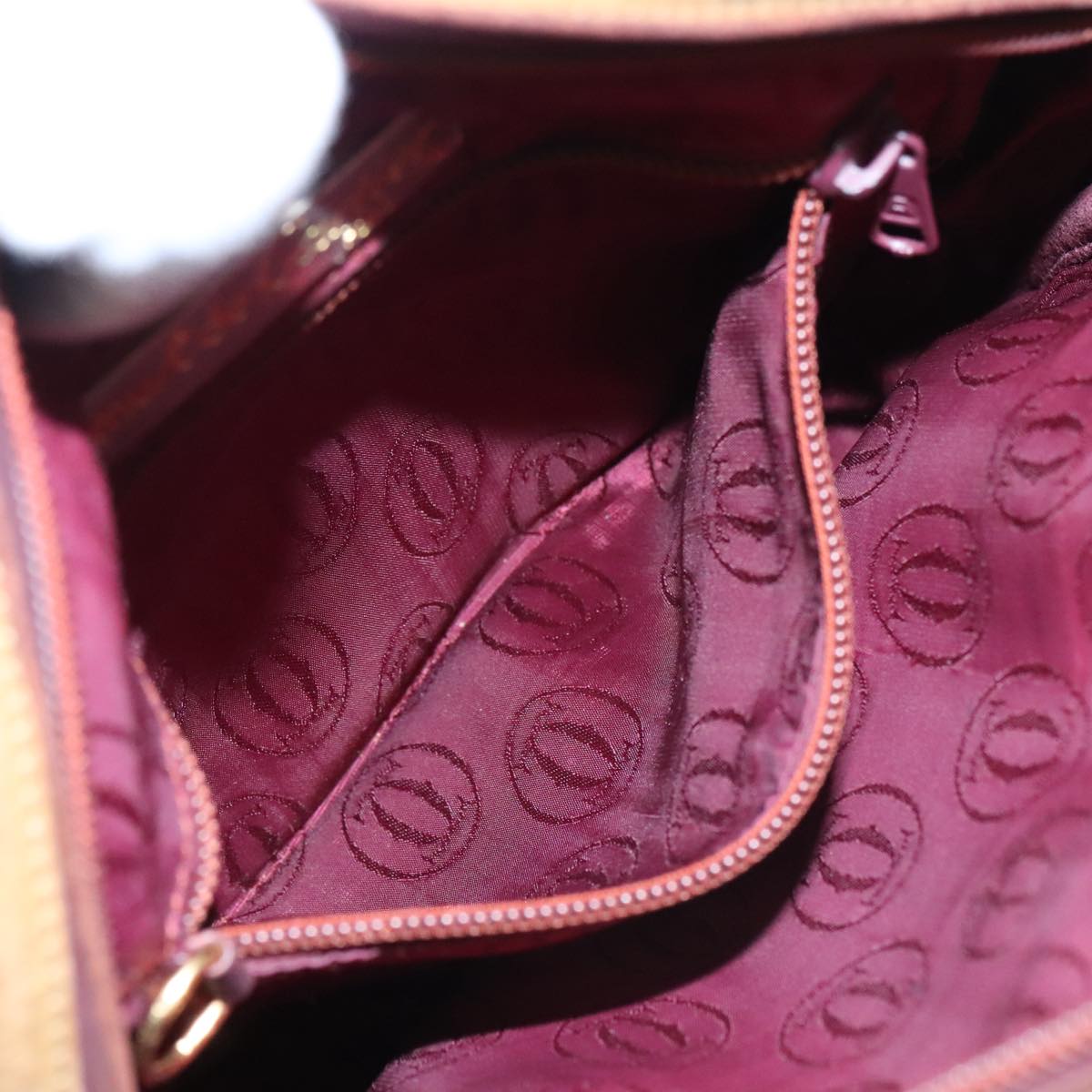 Cartier Must Line Brown Leather Shoulder Bag (Pre-Owned)