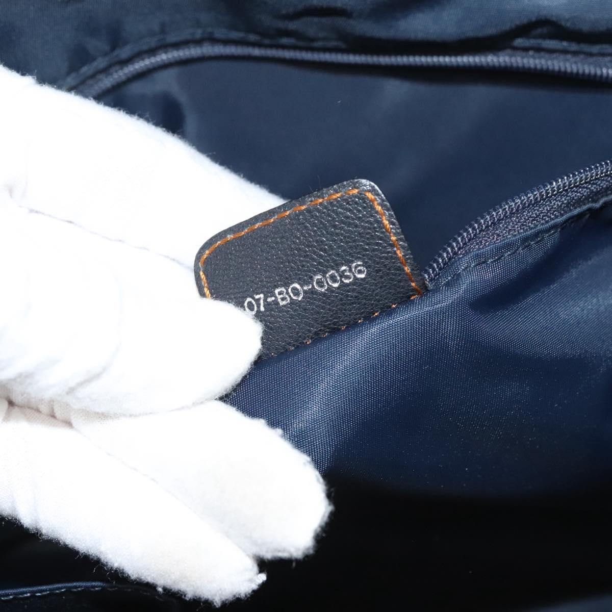 Dior Cd Navy Canvas Handbag (Pre-Owned)