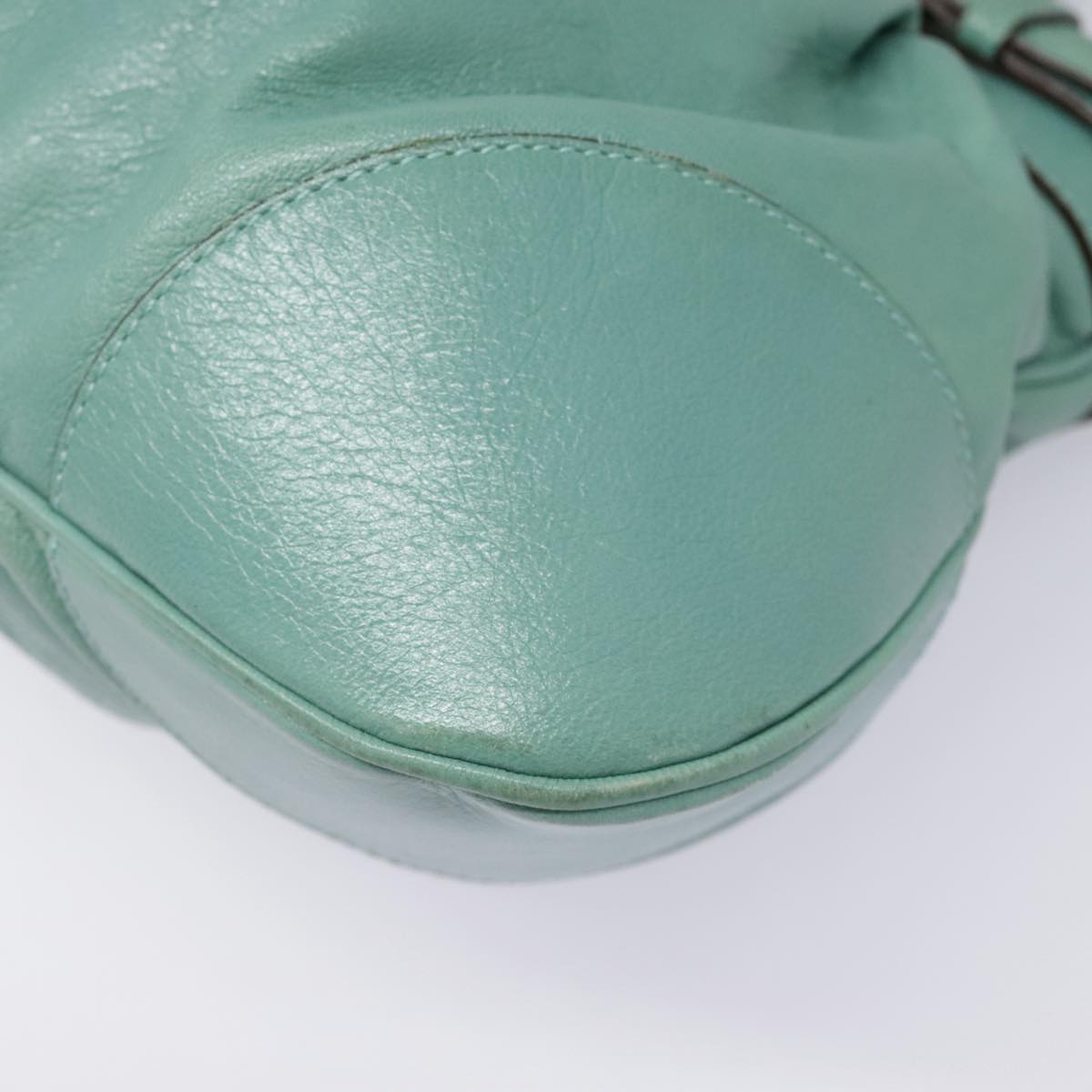 Salvatore Ferragamo Marisa Green Leather Shoulder Bag (Pre-Owned)