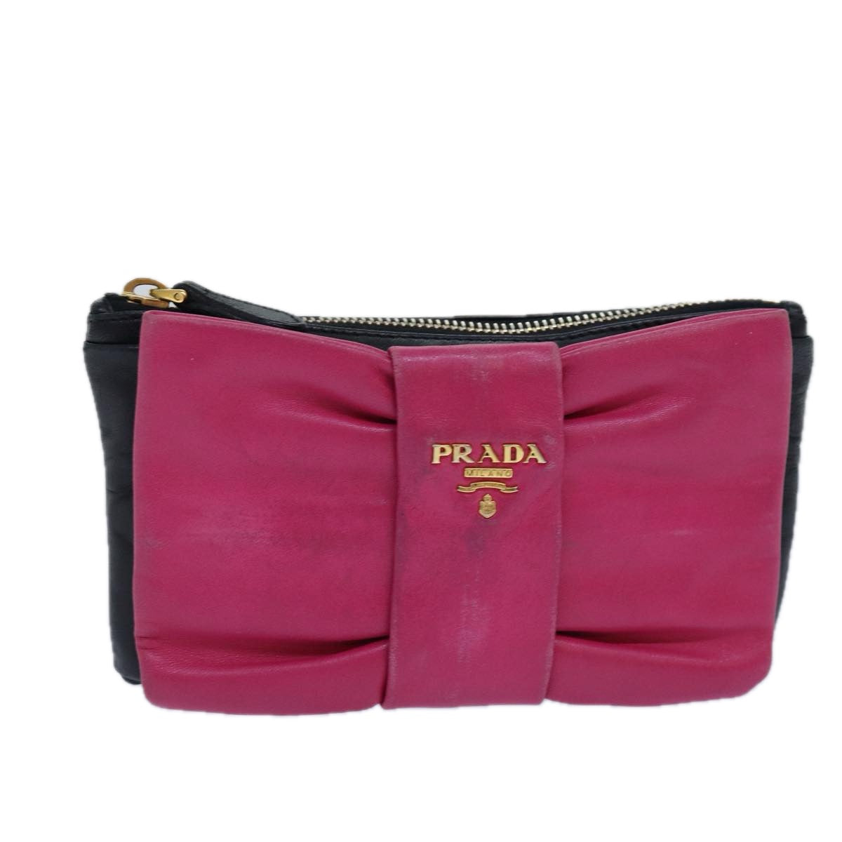 Prada Pink Leather Wallet  (Pre-Owned)