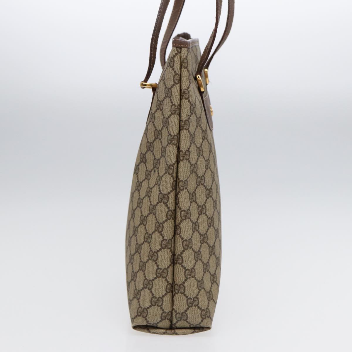 Gucci Gg Canvas Brown Canvas Tote Bag (Pre-Owned)