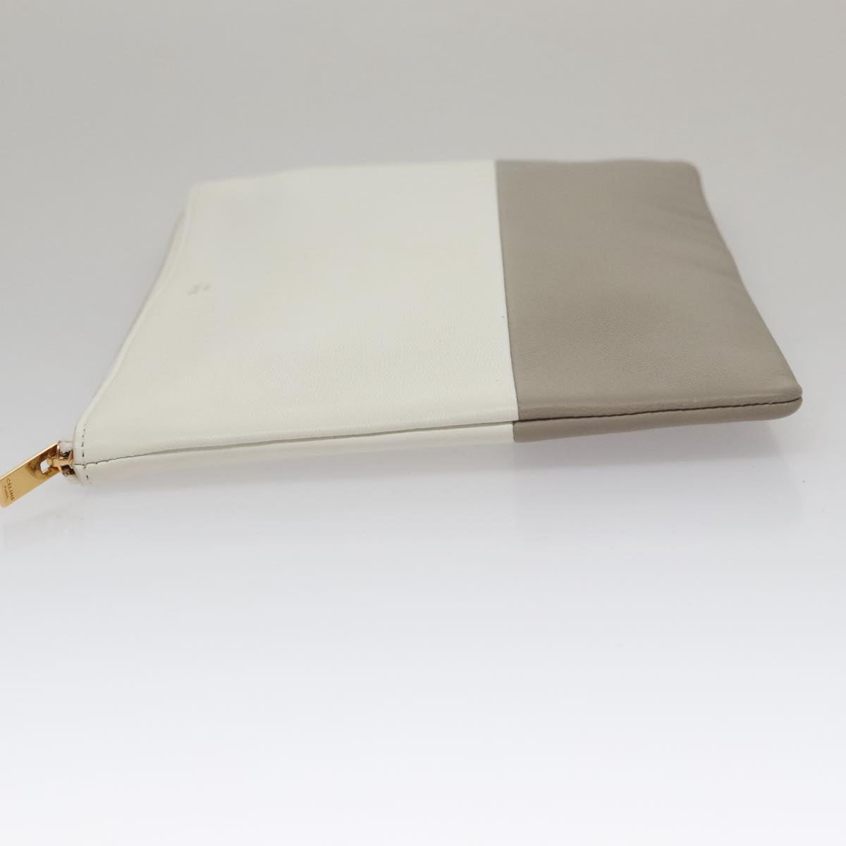 Céline White Leather Clutch Bag (Pre-Owned)