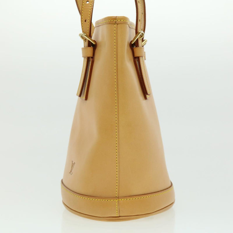 Louis Vuitton Bucket Pm Beige Leather Shoulder Bag (Pre-Owned)