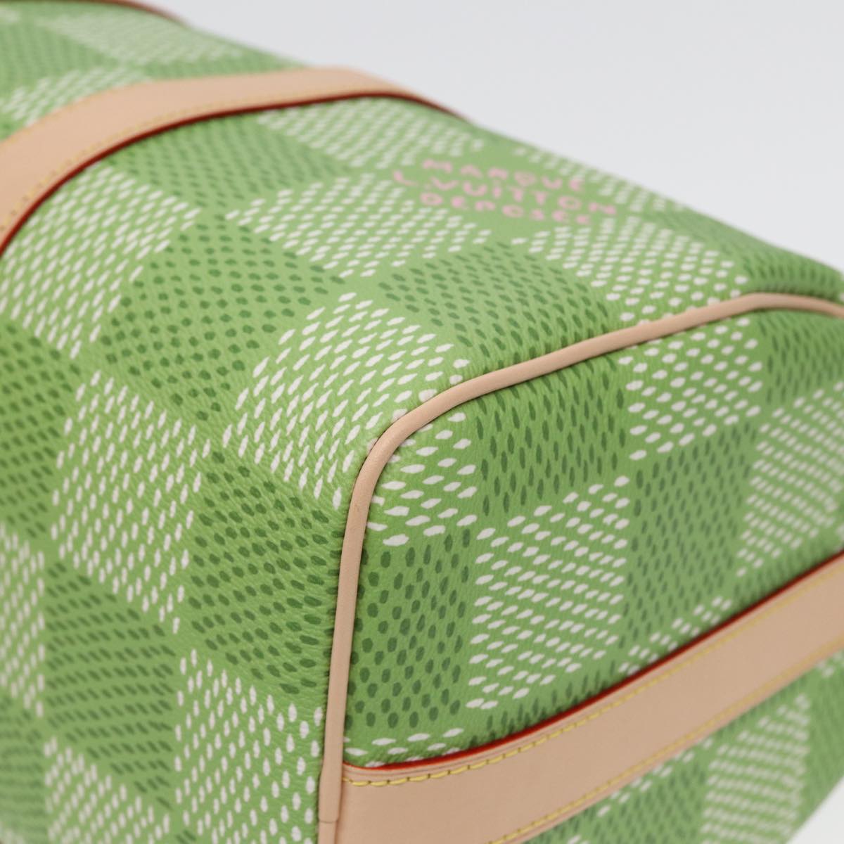 Louis Vuitton Speedy Bandoulière 35 Green Canvas Handbag (Pre-Owned)