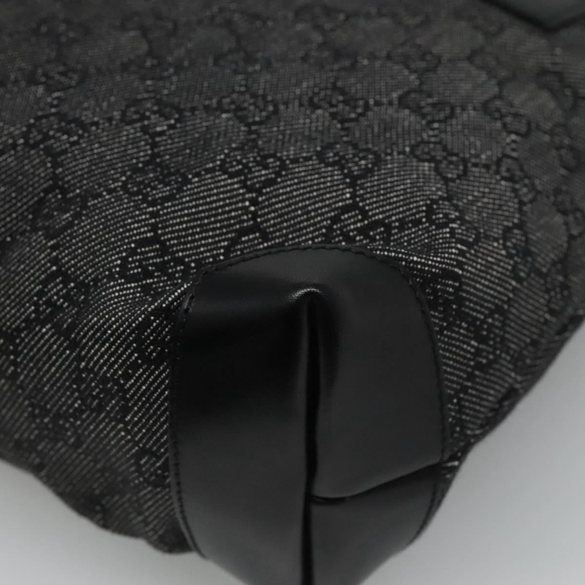 Gucci Gg Canvas Black Canvas Tote Bag (Pre-Owned)