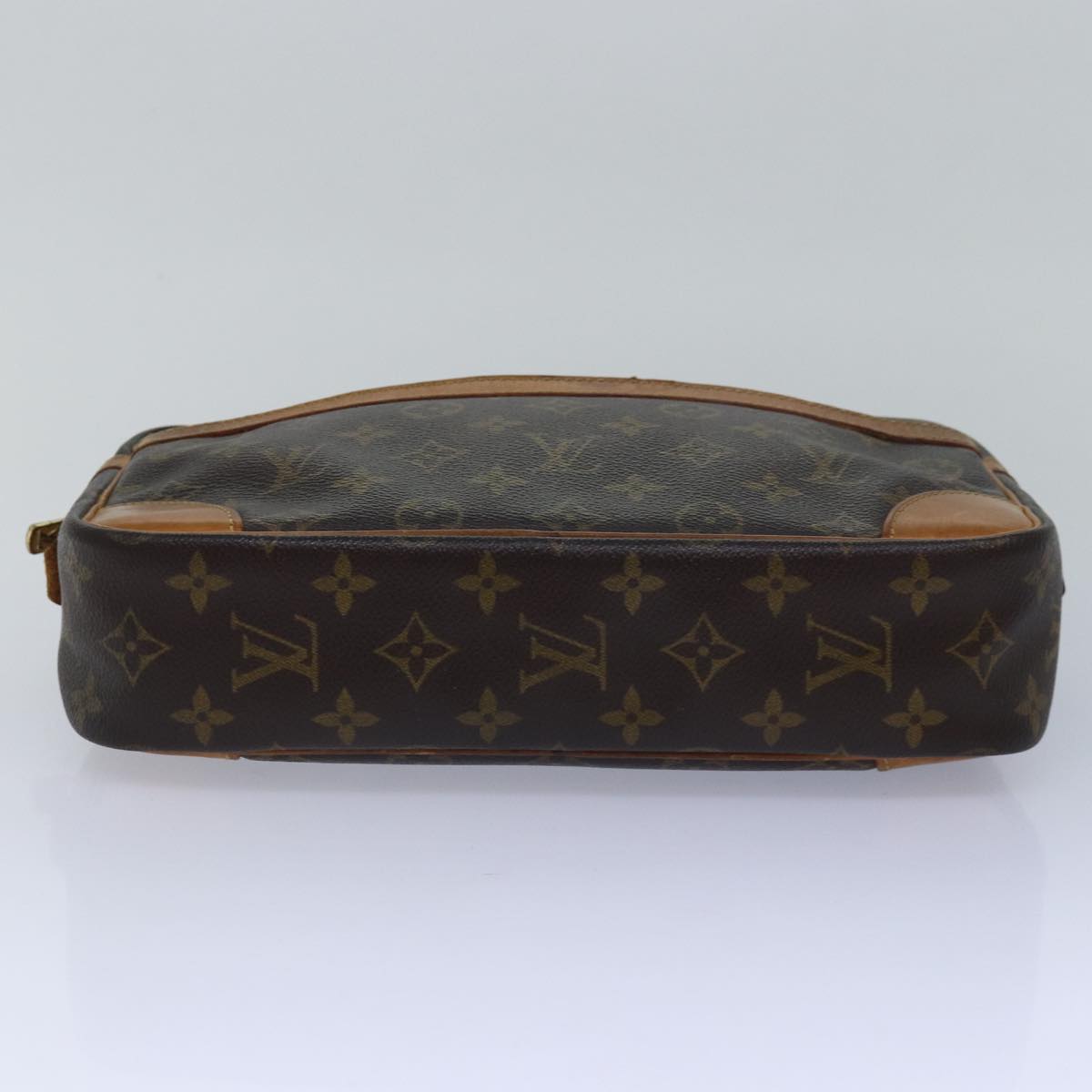 Louis Vuitton Compiegne 28 Brown Canvas Clutch Bag (Pre-Owned)