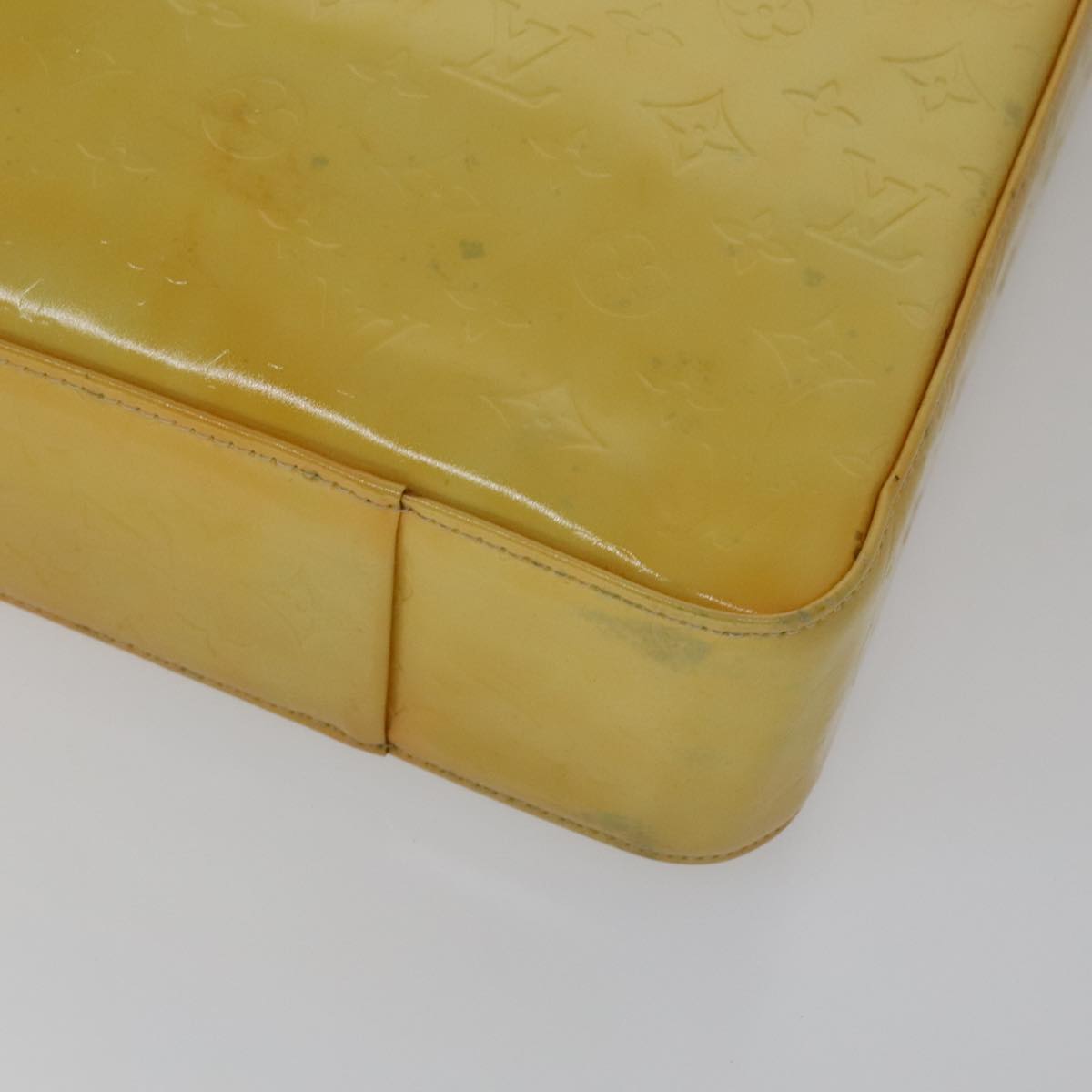 Louis Vuitton Columbus Yellow Patent Leather Tote Bag (Pre-Owned)