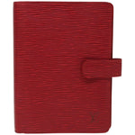Louis Vuitton Agenda Mm Red Leather Wallet  (Pre-Owned)
