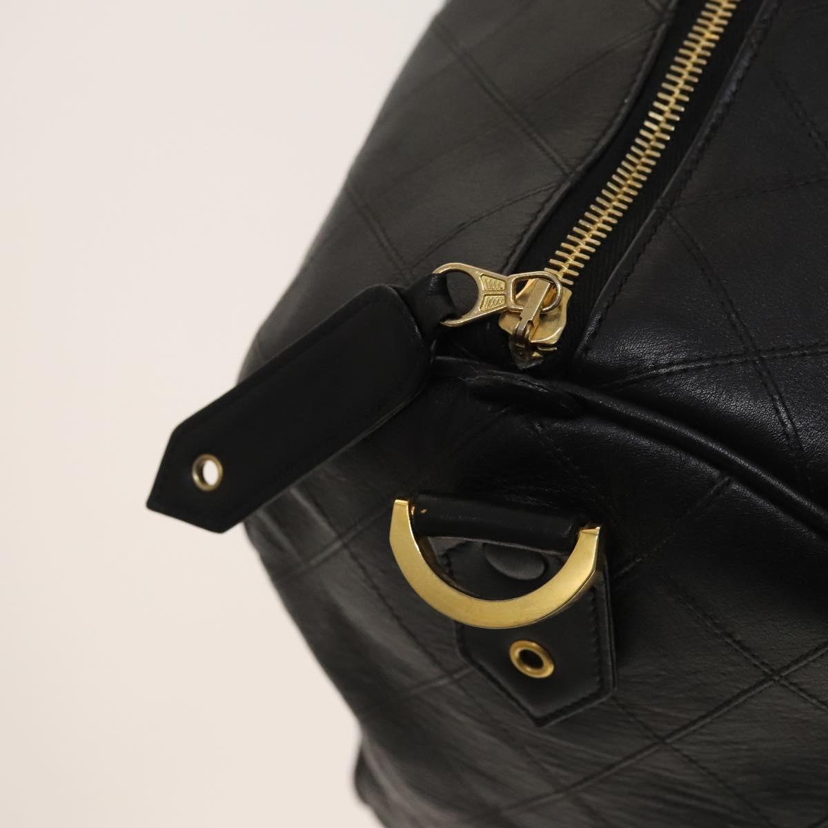 Chanel Black Leather Travel Bag (Pre-Owned)