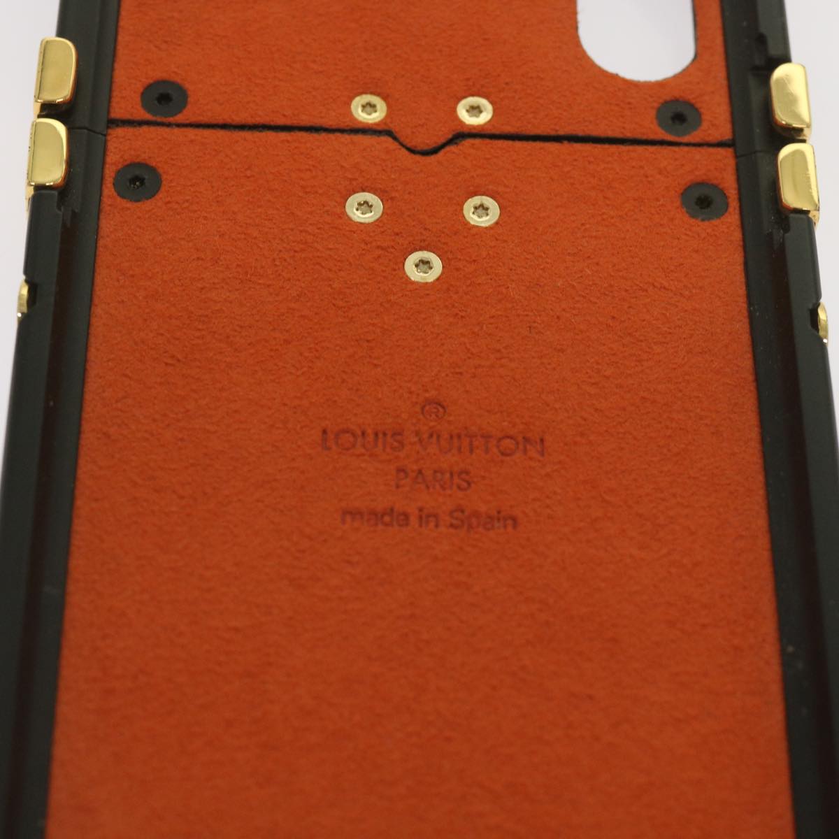 Louis Vuitton Etui Iphone Black Leather Phone Jewelry (Pre-Owned)