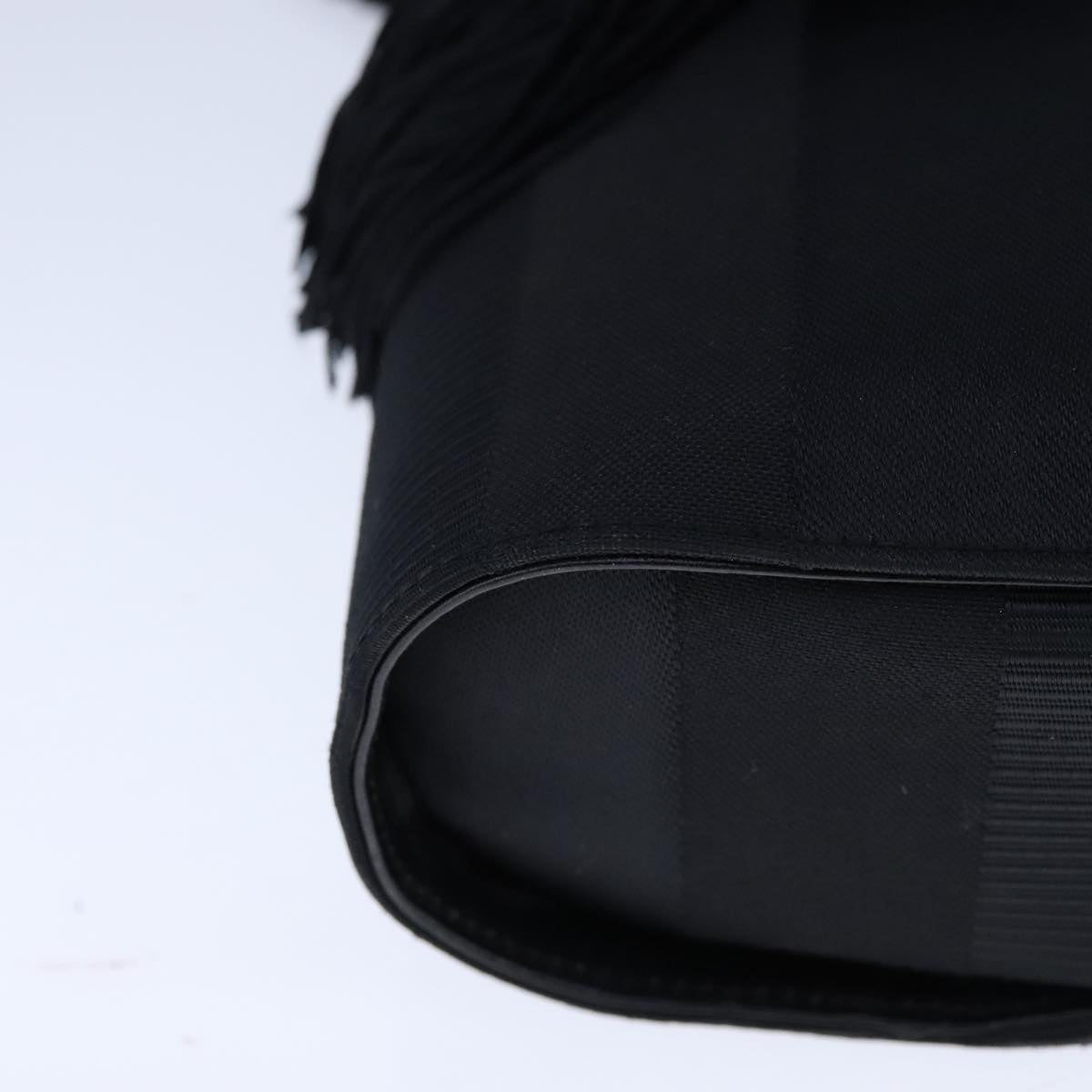 Salvatore Ferragamo Black Canvas Shoulder Bag (Pre-Owned)