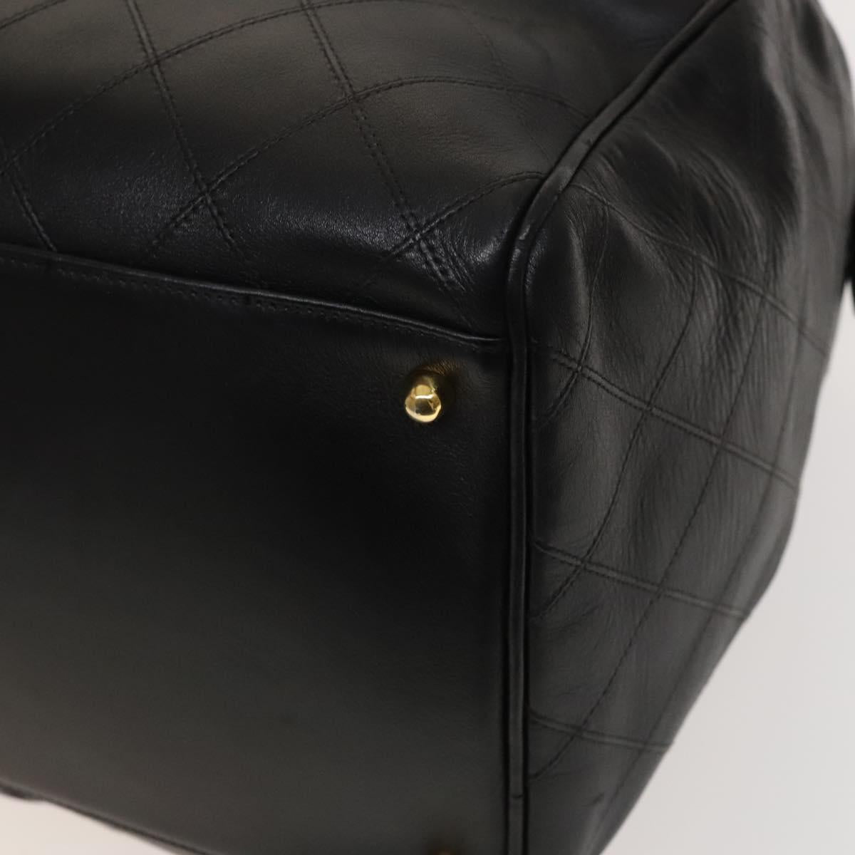 Chanel Black Leather Travel Bag (Pre-Owned)