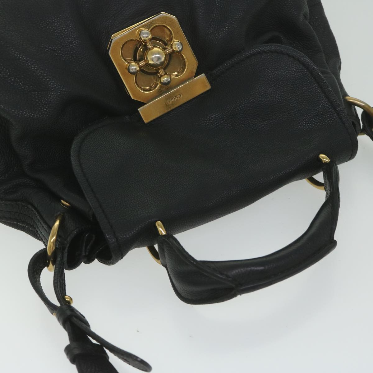 Chloé Black Leather Handbag (Pre-Owned)