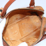 MCM Visetos Brown Leather Handbag (Pre-Owned)