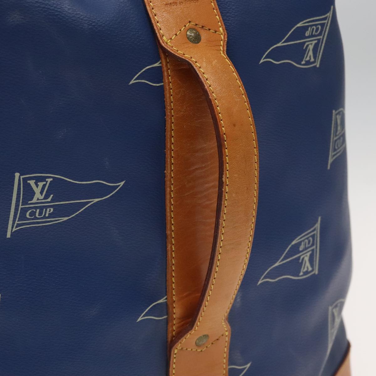 Louis Vuitton Marin Blue Canvas Shoulder Bag (Pre-Owned)