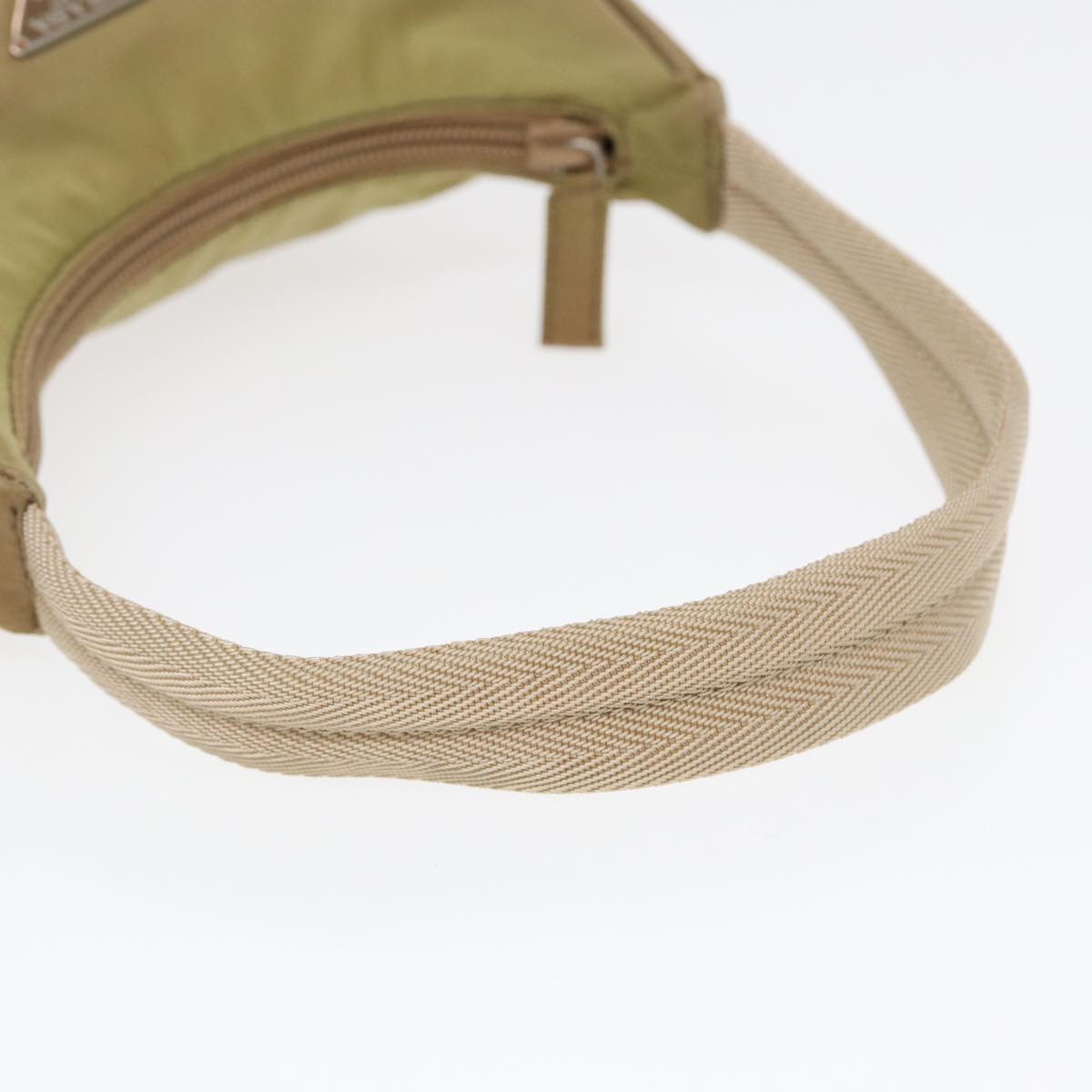 Prada Tessuto Beige Synthetic Handbag (Pre-Owned)