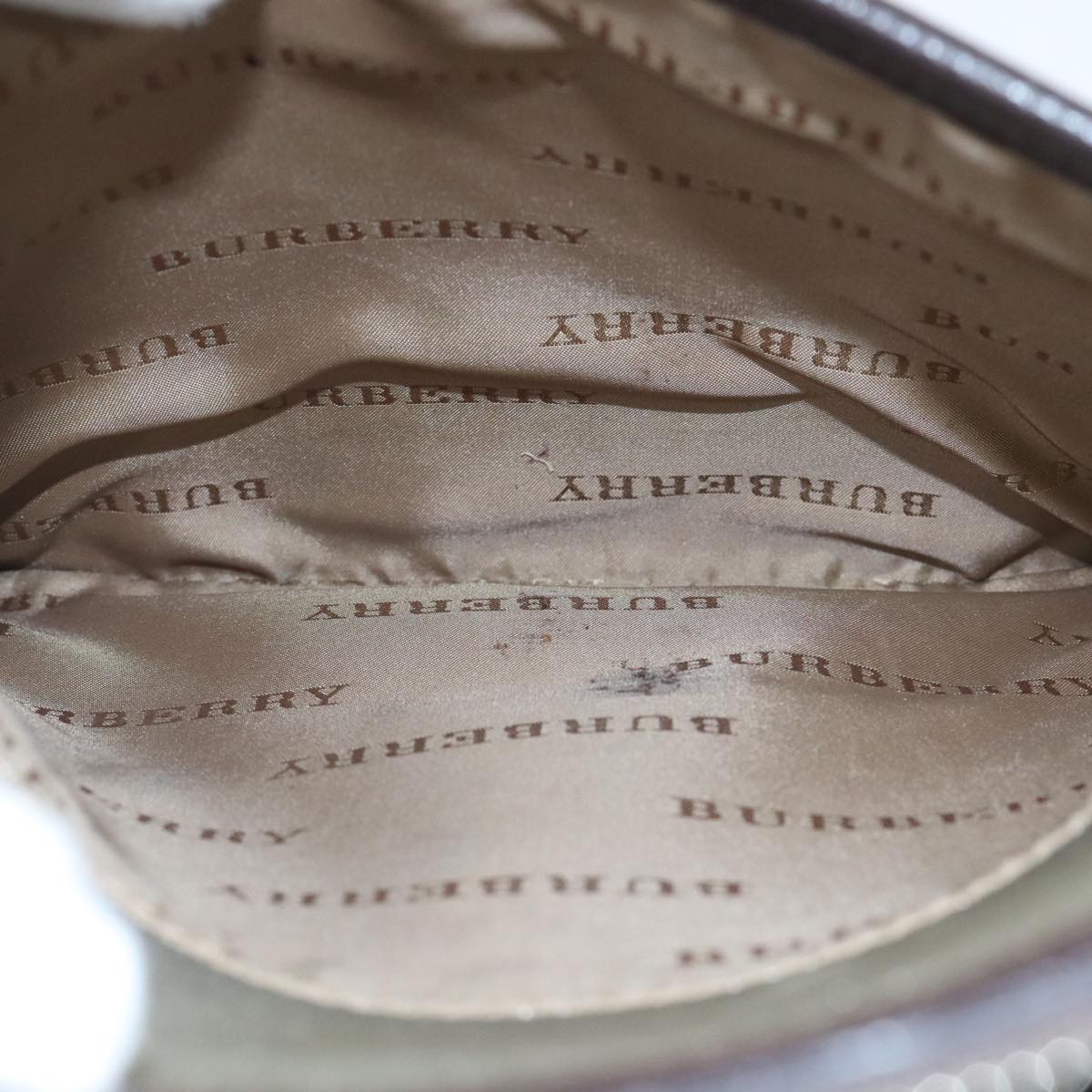 Burberry Nova Check Grey Synthetic Shoulder Bag (Pre-Owned)