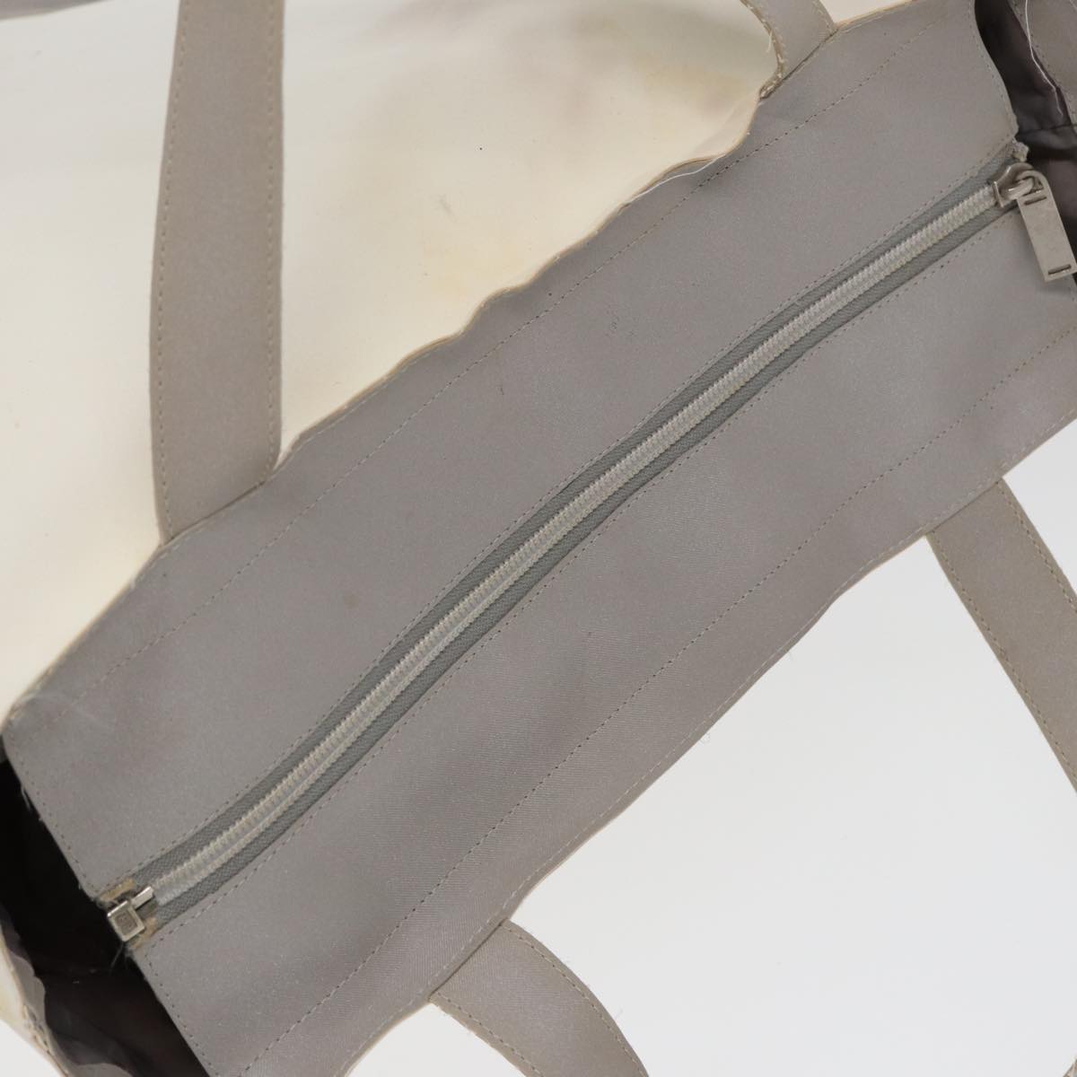 Chanel Cabas White Canvas Tote Bag (Pre-Owned)