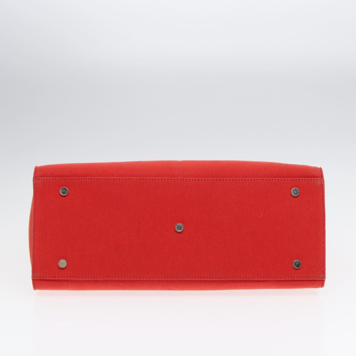 Burberry Orange Canvas Handbag (Pre-Owned)