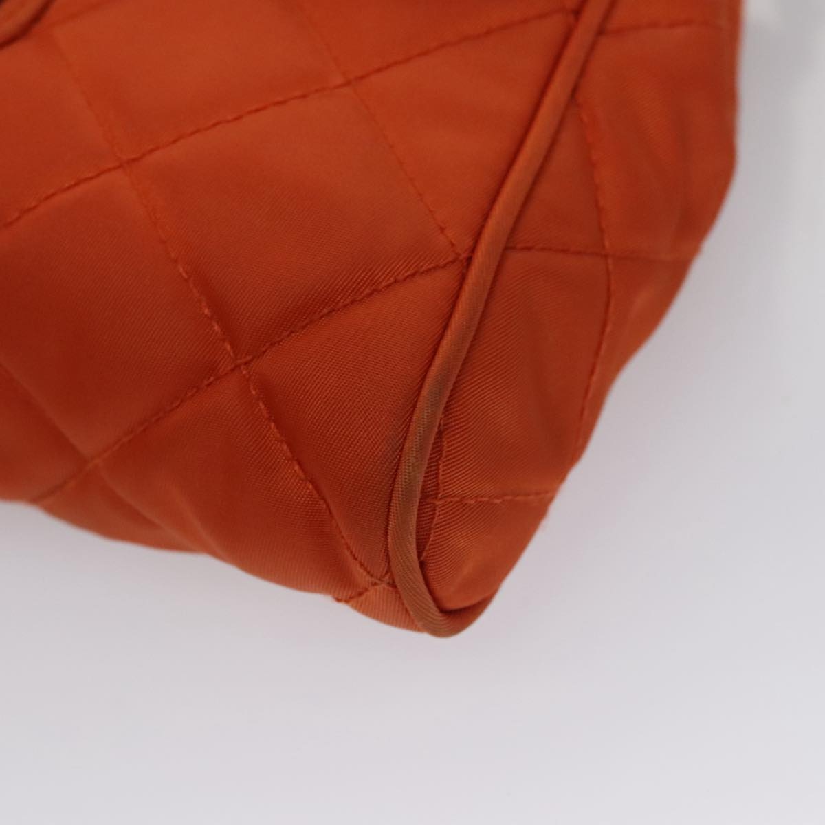 Prada Tessuto Orange Synthetic Shoulder Bag (Pre-Owned)