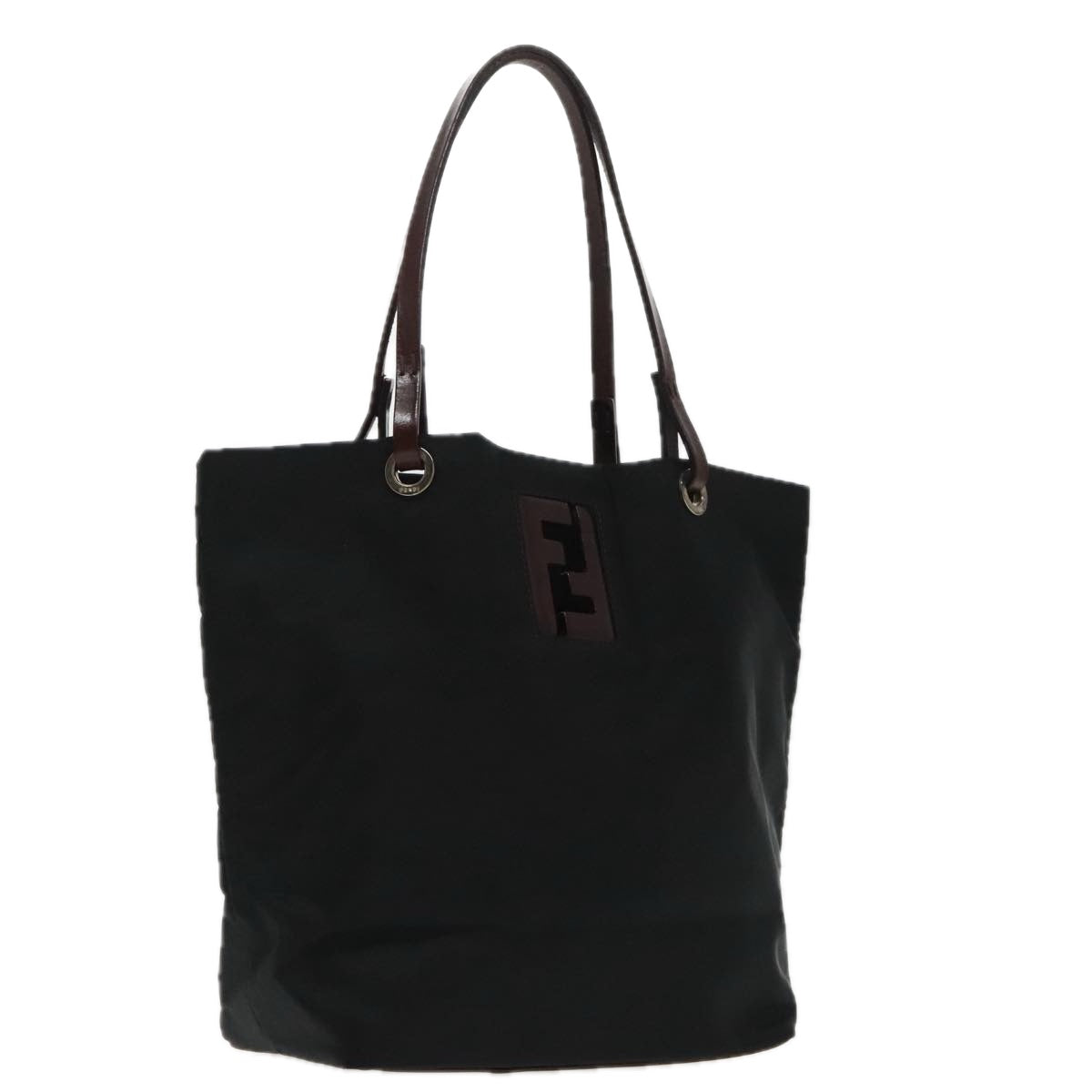 Fendi Ff Black Synthetic Handbag (Pre-Owned)