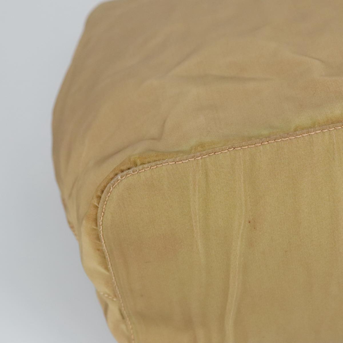 Prada Beige Synthetic Shoulder Bag (Pre-Owned)