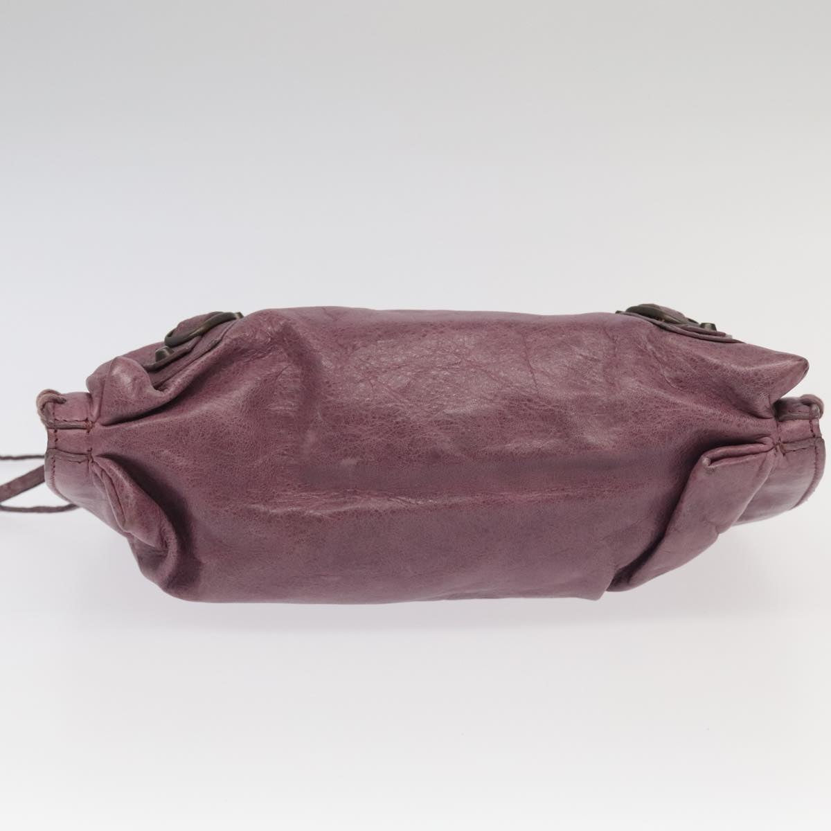 Balenciaga City Purple Leather Shoulder Bag (Pre-Owned)