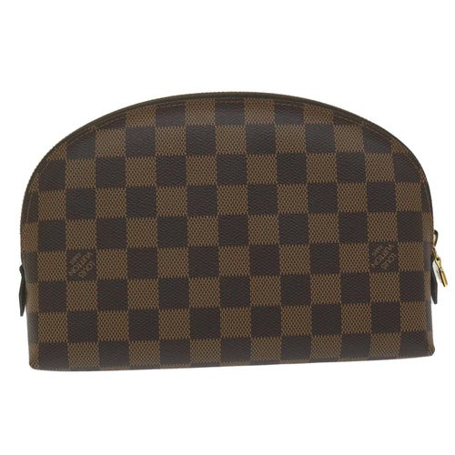 Louis Vuitton Cosmetic Pouch Brown Canvas Clutch Bag (Pre-Owned)