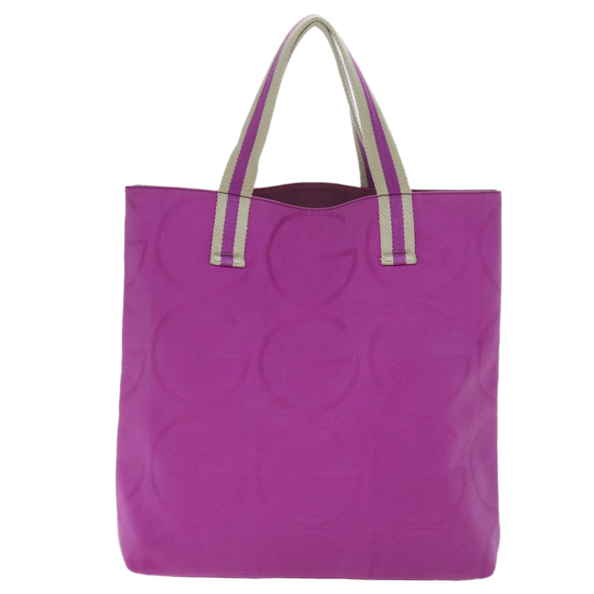 Gucci White Canvas Tote Bag (Pre-Owned)