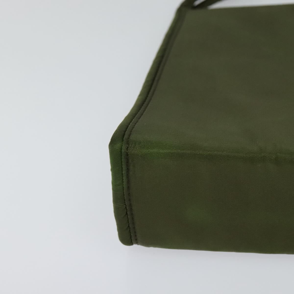 Prada Vitello Khaki Synthetic Handbag (Pre-Owned)