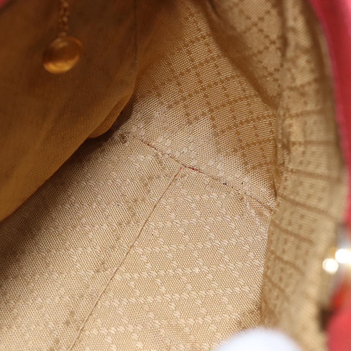 Gucci Bamboo Red Suede Handbag (Pre-Owned)