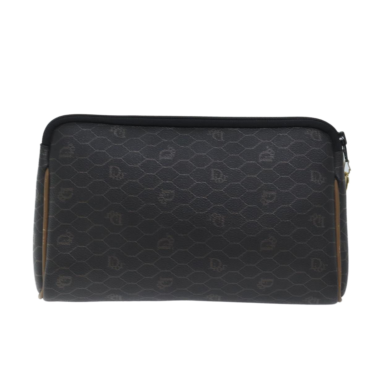 Dior Honeycomb Black Canvas Clutch Bag (Pre-Owned)