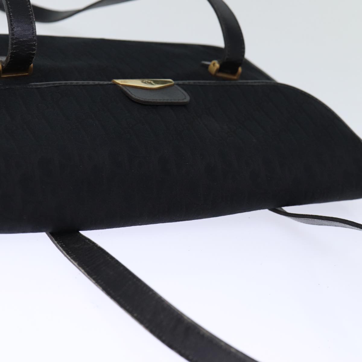 Dior Trotter Black Canvas Shoulder Bag (Pre-Owned)