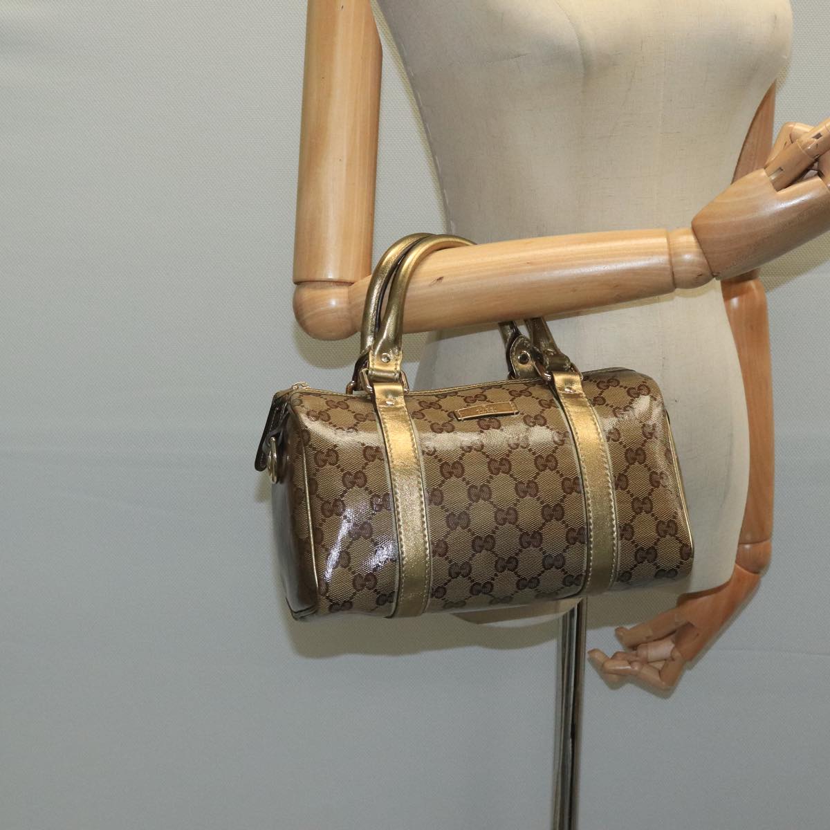 Gucci Gg Canvas Brown Canvas Handbag (Pre-Owned)