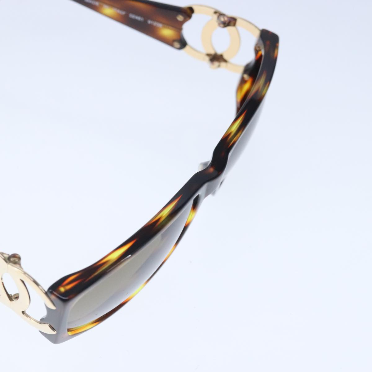 Chanel Coco Mark Brown Plastic Glasses  (Pre-Owned)