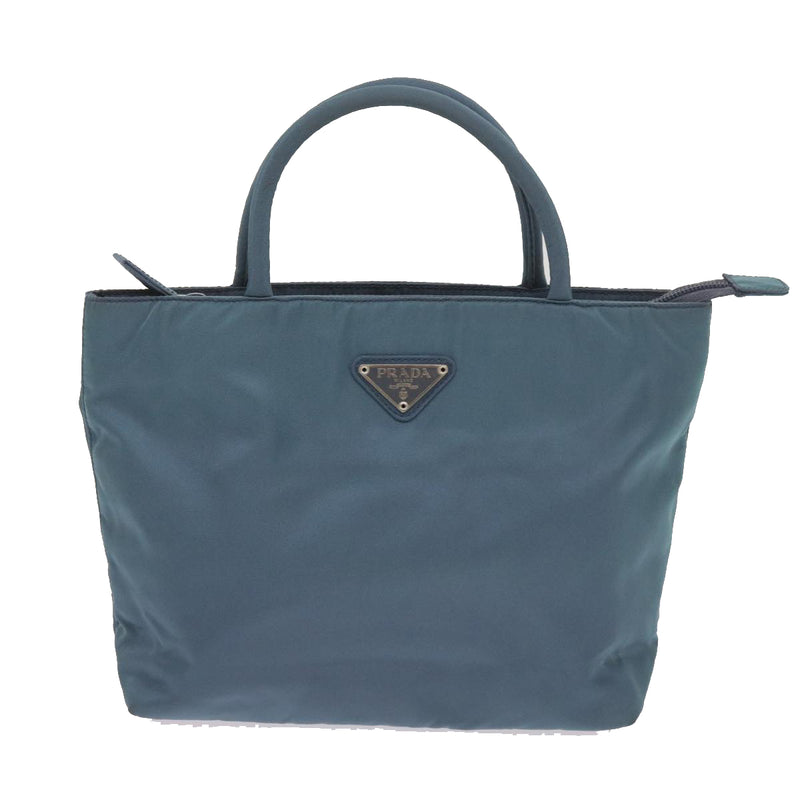 Prada Tessuto Blue Synthetic Handbag (Pre-Owned)