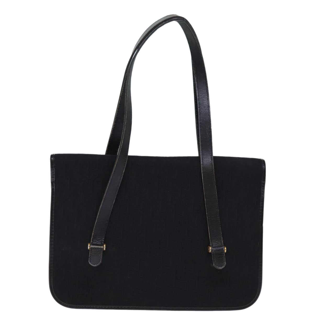 Dior Trotter Black Canvas Shoulder Bag (Pre-Owned)