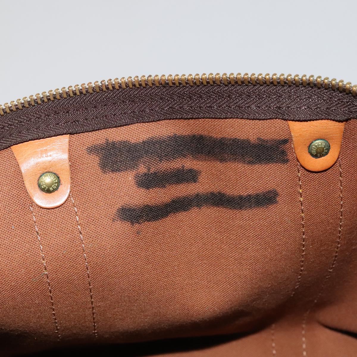 Louis Vuitton Keepall 45 Brown Canvas Travel Bag (Pre-Owned)