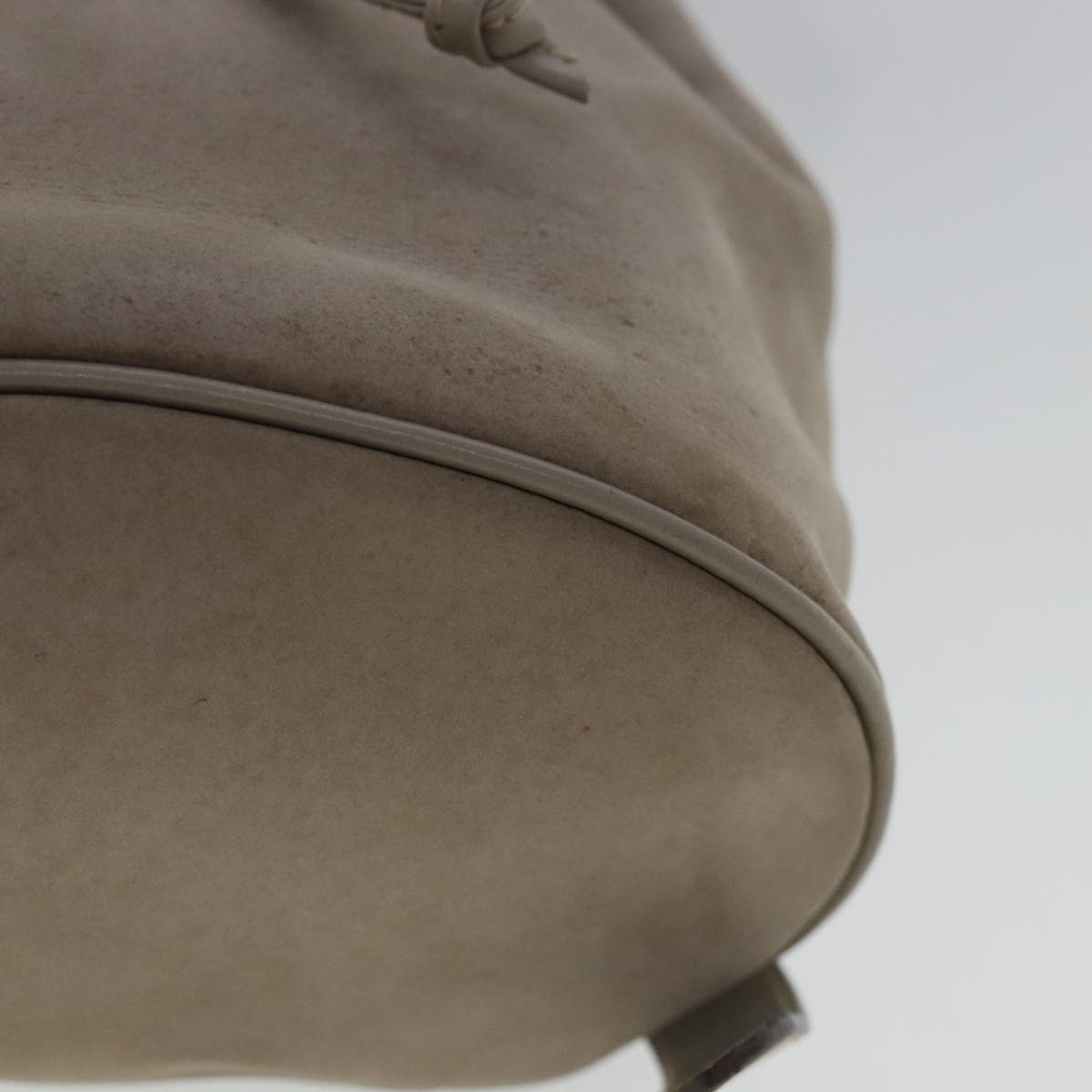 Salvatore Ferragamo Gancini Beige Suede Backpack Bag (Pre-Owned)