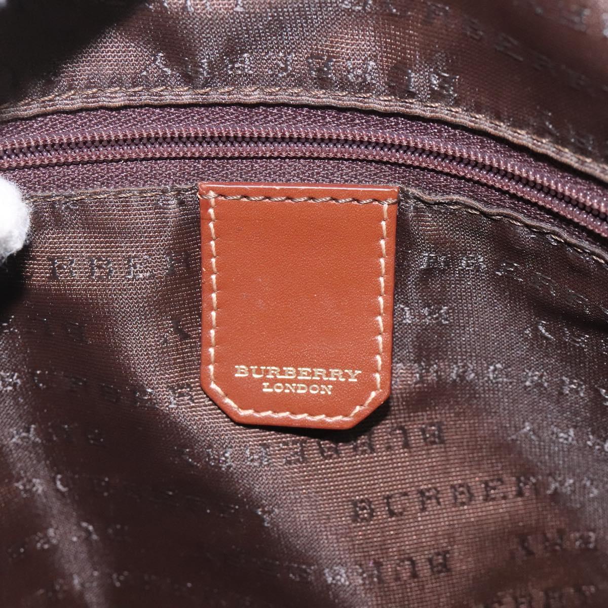 Burberry Nova Check Beige Canvas Handbag (Pre-Owned)