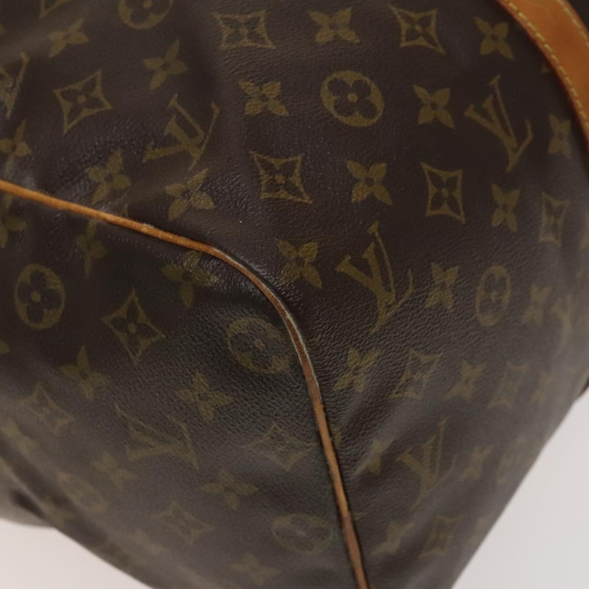 Louis Vuitton Sac Souple Brown Canvas Travel Bag (Pre-Owned)