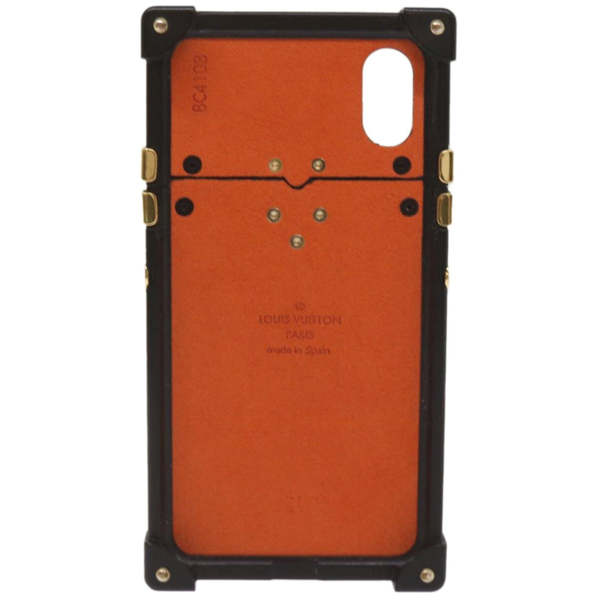 Louis Vuitton Etui Iphone Black Leather Phone Jewelry (Pre-Owned)