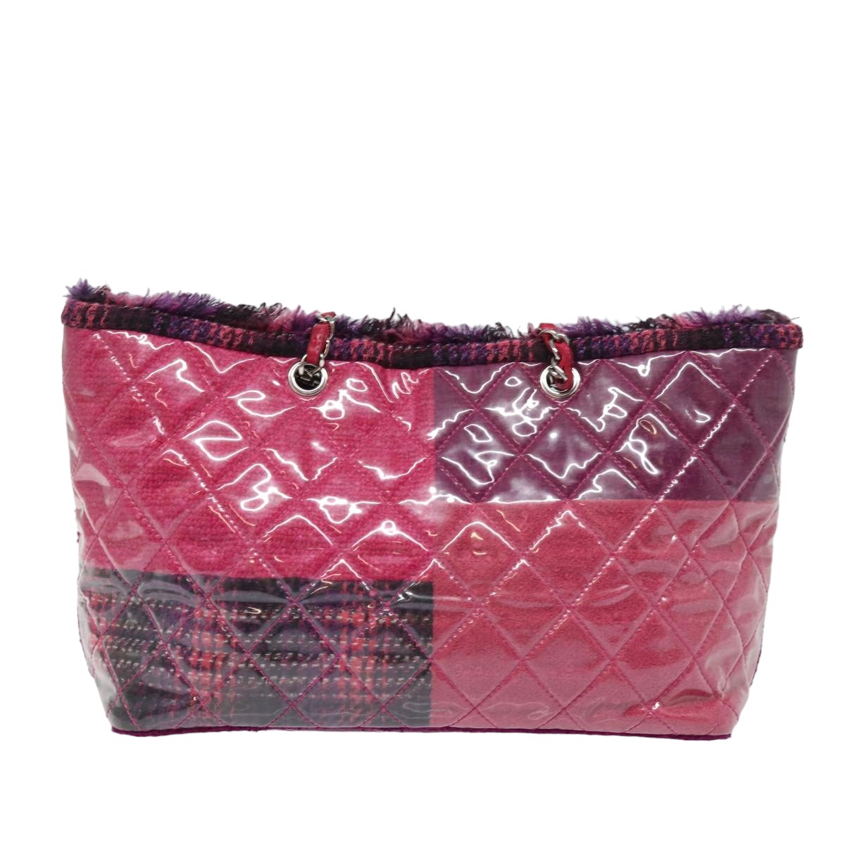 Chanel Matelassé Pink Vinyl Tote Bag (Pre-Owned)