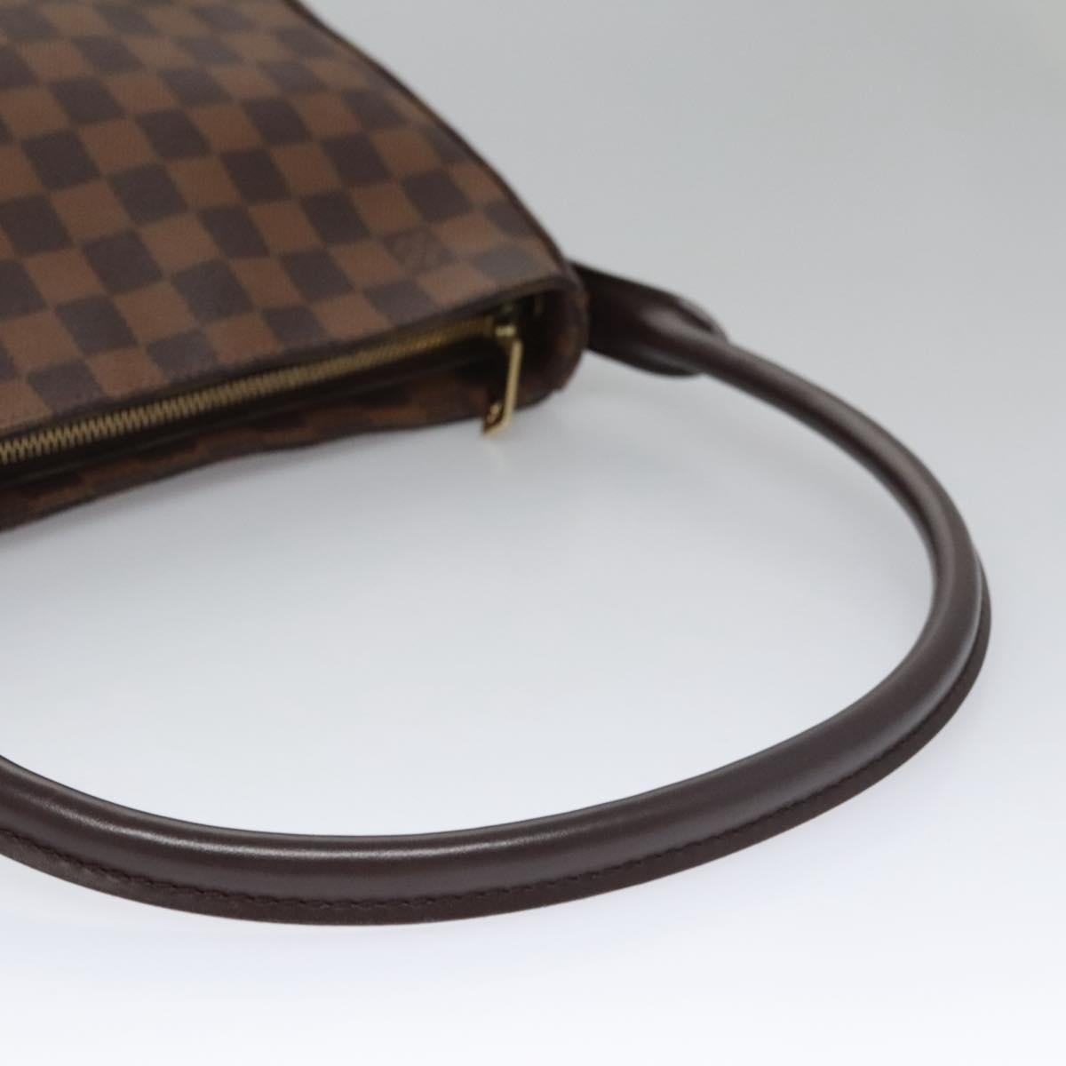 Louis Vuitton Looping Brown Canvas Shoulder Bag (Pre-Owned)