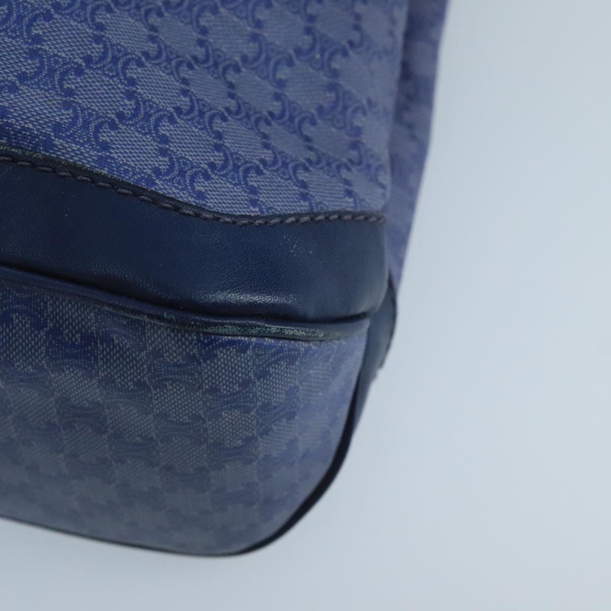 Céline Triomphe Navy Canvas Handbag (Pre-Owned)