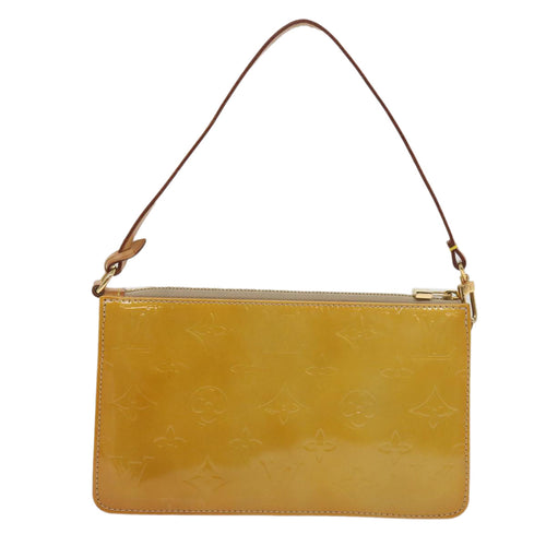 Louis Vuitton Lexington Yellow Patent Leather Clutch Bag (Pre-Owned)