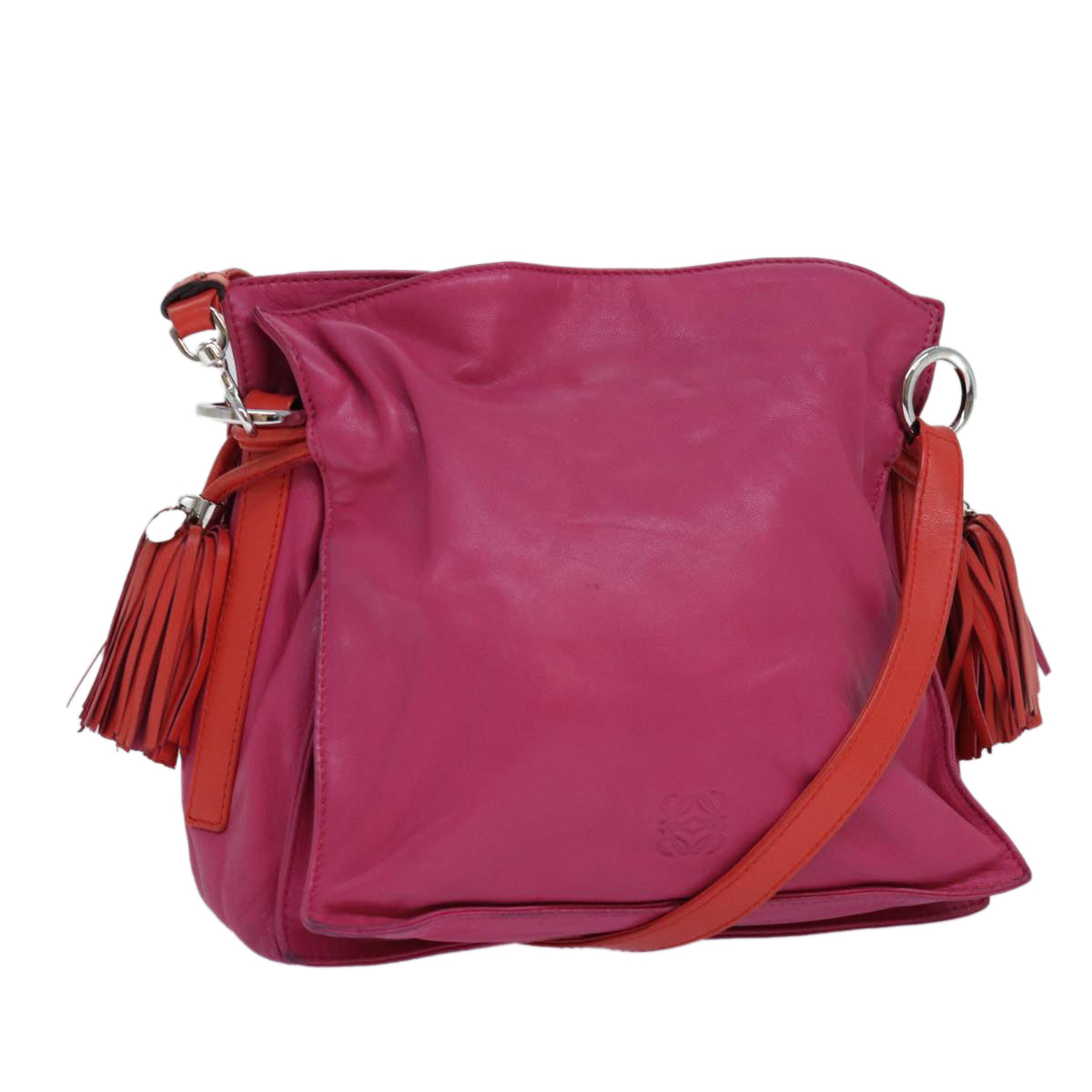 Loewe Flamenco Pink Leather Shoulder Bag (Pre-Owned)