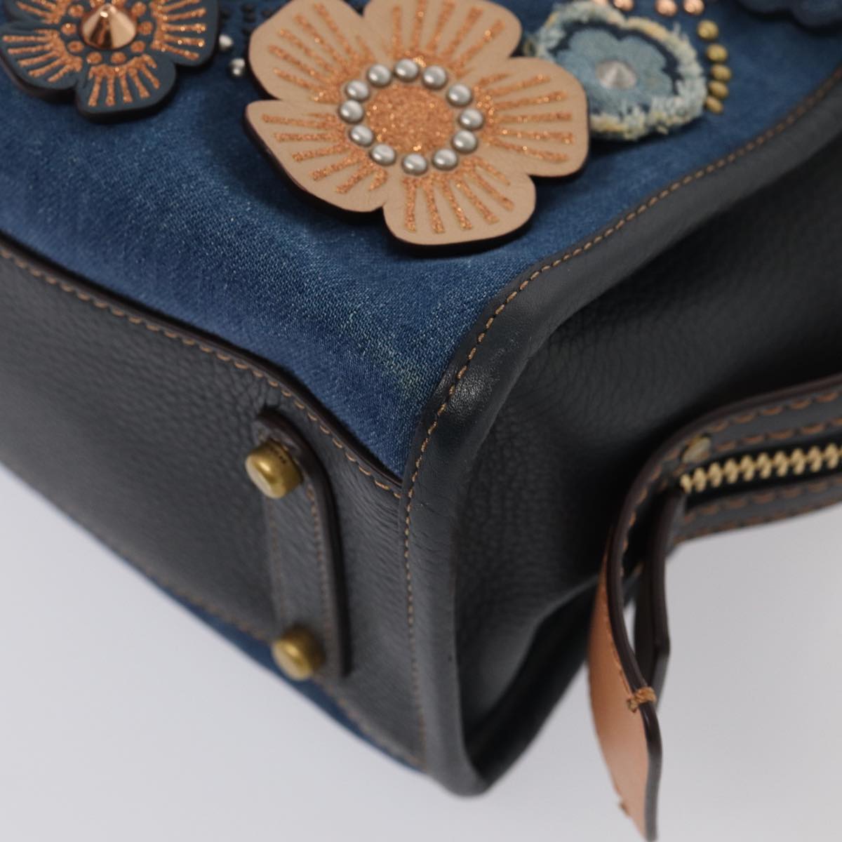 Coach Rogue 25 Blue Denim - Jeans Handbag (Pre-Owned)