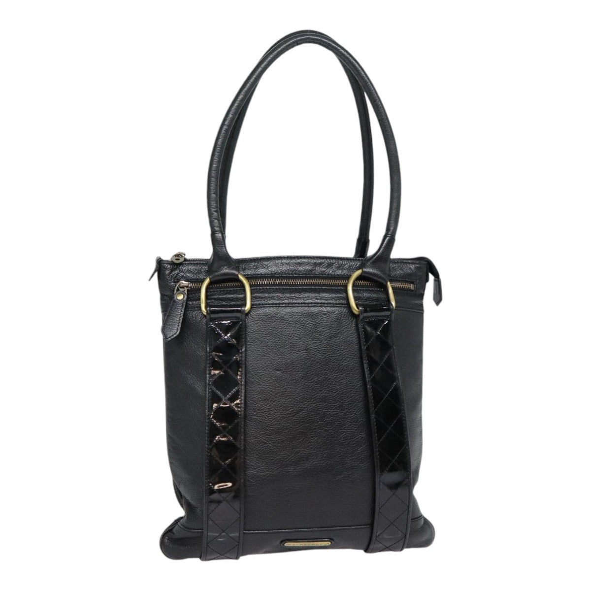 Burberry Black Leather Shoulder Bag (Pre-Owned)