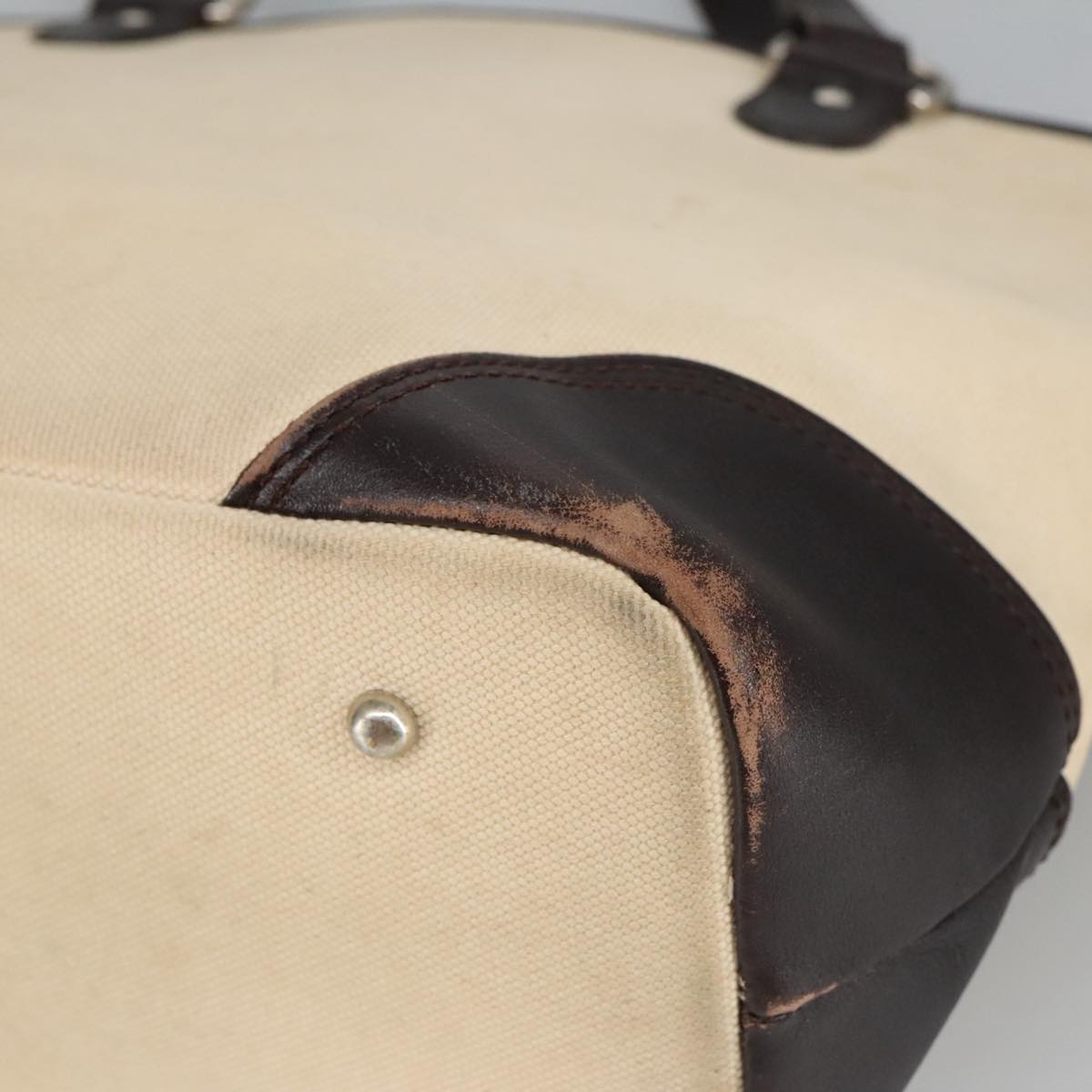 Burberry Beige Canvas Tote Bag (Pre-Owned)